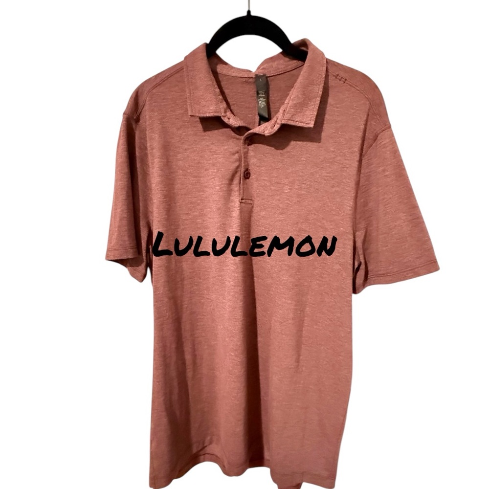 Lululemon Men's Polo Shirt in Red